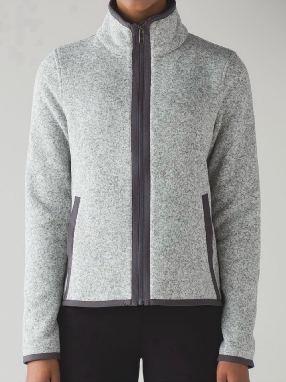 Lululemon It’s Fleecing Cold Zip Up Jacket Heather Gray Women’s Size 10